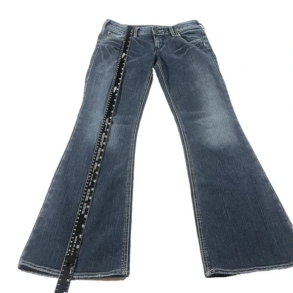Womens Silver Jeans Aiko Boot Cut 29x31 Dark Wash Blue Denim - Picture 6 of 13